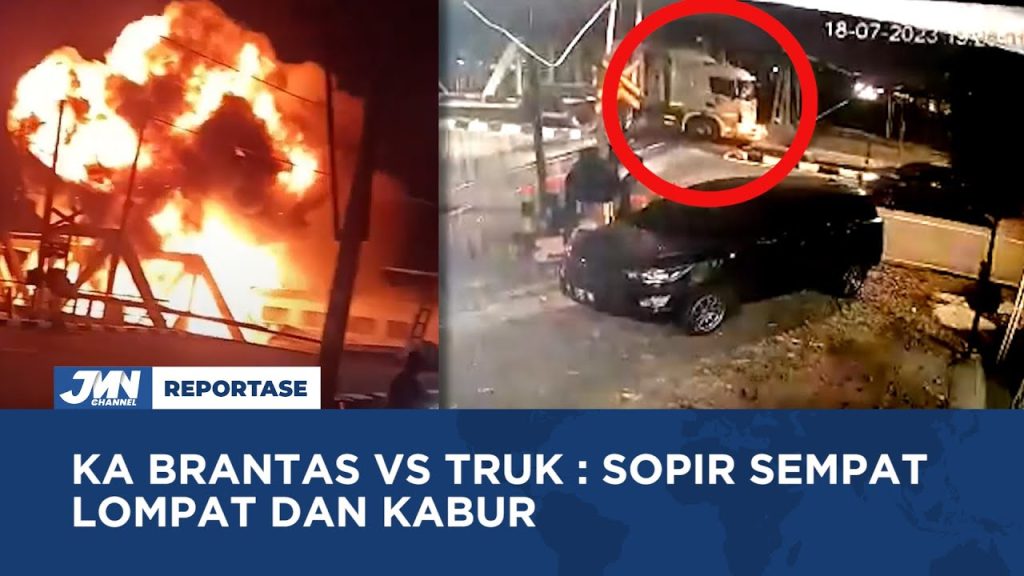 VIDEO: Nasib Sopir Truk Trailer Usai Tabrakan dengan KA Brantas: Sempat Lompat Dan Kabur