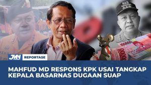 VIDEO: Mahfud MD Respons KPK Usai Tangkap Kepala Basarnas