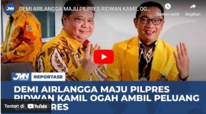 VIDEO: Demi Airlangga Maju Pilpres, Ridwan Kamil Ogah Ambil Peluang Cawapres