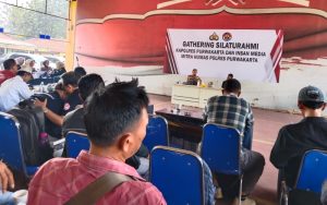 Tingkatkan Sinergitas dengan Wartawan Jelang Tahun Politik, Polres Purwakarta Lakukan Ini
