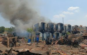 Kebakaran di Stasiun Purwakarta Tak Ganggu Perjalanan Kereta Api