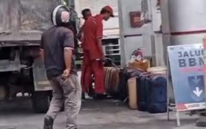 SPBU di Jalan Access Road Inalum Batu Bara Jual Solar Subsidi Pakai Jerigen