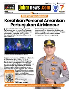 AKBP Edwar Zulkarnain Kerahkan Personel Amankan Pertunjukan Air Mancur