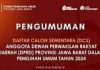 KPU Jawa Barat resmi mengumumkan DCS untuk Pemilu 2024.