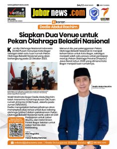 Dedie Abdul Rachim Siapkan Dua Venue Untuk Pekan Olahraga Beladiri Nasional