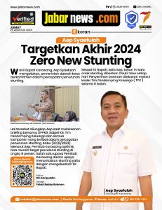 Aep Syaefuloh Targetkan Akhir 2024 Zero New Stunting