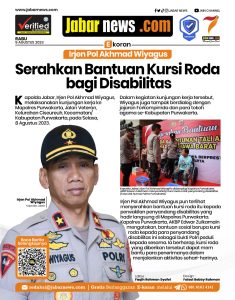 Kapolda Jabar Serahkan Bantuan Kursi Roda bagi Disabilitas