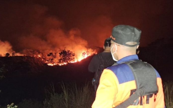 Kebakaran di Gunung Ciremai