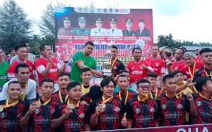 Laga Persahabatan Sepakbola di Serdang Bedagai, Menantu Presiden Taklukkan Darma Wijaya