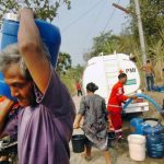 PMI Gunungkidul menyalurkan air bersih kepada warga