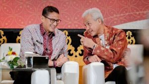 Sandiaga Uno dan Ganjar Pranowo.