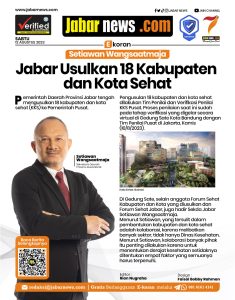 Jabar Usulkan 18 Kabupaten dan Kota Sehat