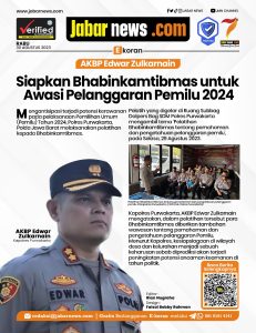 Edwar Zulkarnain Siapkan Bhabinkamtibmas untuk Awasi Pelanggaran Pemilu 2024
