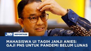 Mahasiswa UI Tagih Janji Anies Soal Gaji PNS Untuk Pandemi Belum Dilunasi