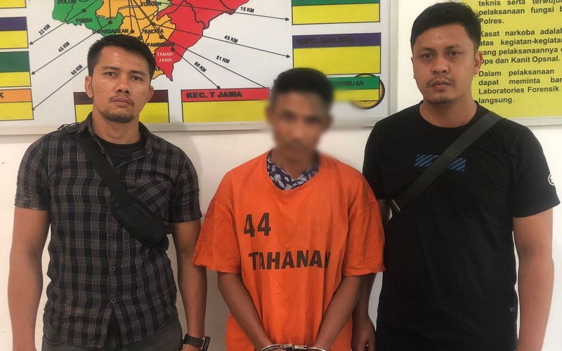 Bandar Sabu Simalungun Ditangkap Dekat Warung Kopi