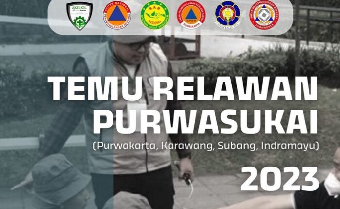 Aksi K3L Purwakarta mengundang seluruh relawan penanggulangan bencana di wilayah Purwasukai. (foto: Instagram)