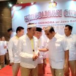 Dedi Mulyadi dan Sekjen Partai Gerindra Ahmad Muzani di sela-sela acara