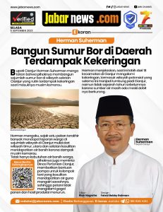 Herman Suherman Bangun Sumur Bor di Daerah Terdampak Kekeringan