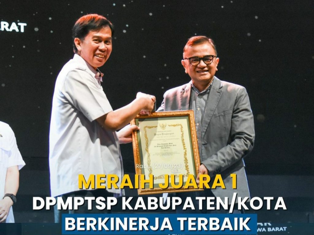 Kinerja DPMPTSP Kota Bandung Terbaik di Jawa Barat