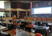 Rapat paripurna DPRD Kota Bogor