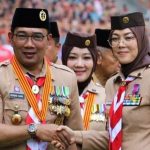 Ridwan Kamil dan Bupati Purwakarta Anne Ratna Mustika dalam kegiatan Pramuka beberapa waktu lalu--