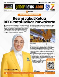 Anne Ratna Mustika Resmi Jabat Ketua DPD Golkar Purwakarta