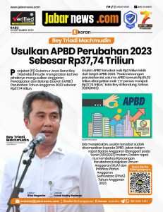 Bey Triadi Machmudin Usulkan APBD Perubahan 2023 Sebesar Rp37,74 Triliun