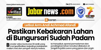 Andi Achmad Afandi Pastikan Kebakaran Lahan di Bungursari Sudah Padam