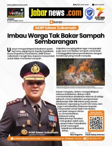 Edwar Zulkarnain Imbau Warga Tak Bakar Sampah Sembarangan
