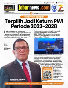 Hendry Ch Bangun Terpilih Jadi Ketum PWI Periode 2023-2028