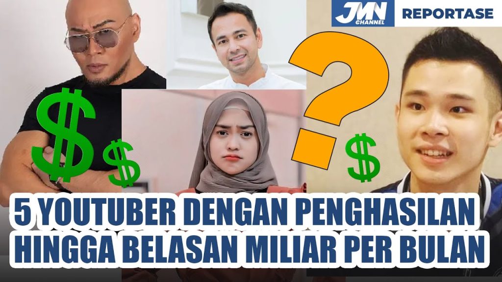 5 YouTuber dengan Penghasilan Fantastis hingga Belasan Miliar per Bulan