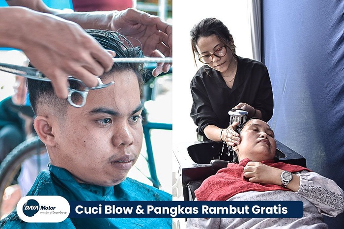 Potong dan cuci rambut gratis dari Daya Motor