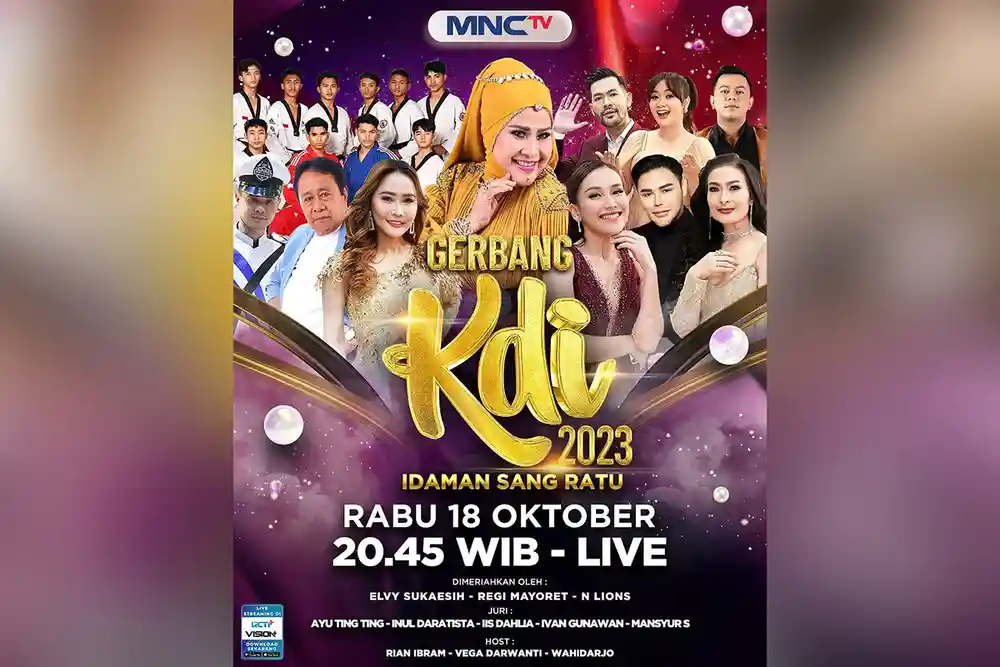 Flyer Konser Gerbang KDI bersama Ratu Dangdut Elvy Sukaesih