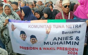 Anis Baswedan dapat Dukungan dari Komunitas Tuna Netra Purwakarta