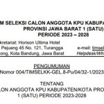 Pengumuman calon anggota KPU (1)