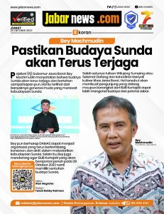 Bey Machmudin Pastikan Budaya Sunda akan Terus Terjaga