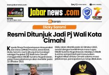 Dicky Saromi Resmi Ditunjuk Jadi Pj Wali Kota Cimahi