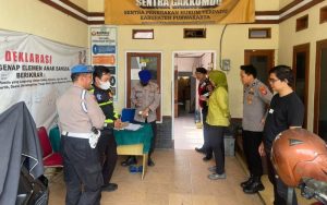 Pastikan Pemilu 2024 Aman, Polres Purwakarta Lakukan Patroli ke KPU dan Bawaslu