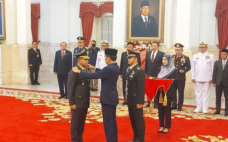 Presiden Jokowi Lantik Agus Subiyanto Jadi Panglima TNI