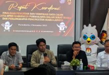 Rapat koordinasi KPU Purwakarta terkait finalisasi data caleg Pemilu 2024 (1)