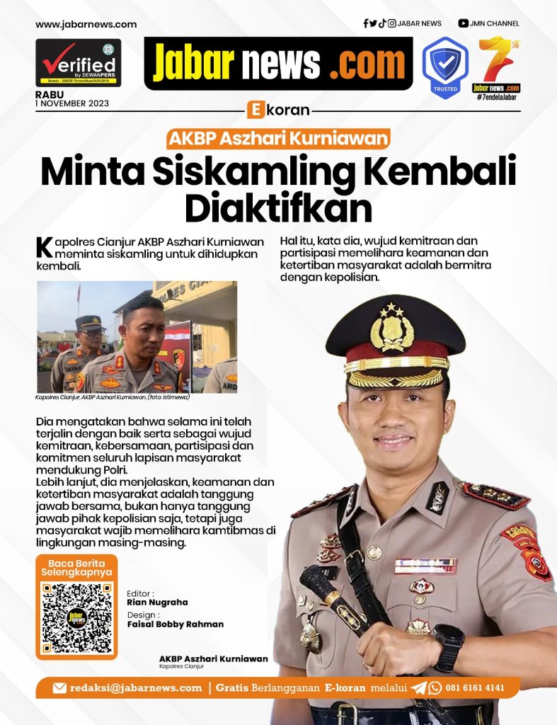 Aszhari Kurniawan Minta Siskamling Kembali Diaktifkan