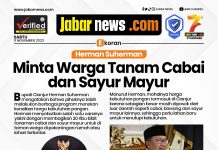 Herman Suherman Minta Warga Tanam Cabai dan Sayur Mayur