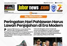 Bey Machmudin Peringatan Hari Pahlawan Harus Lawan Penjajahan di Era Modern