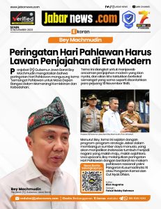 Bey Machmudin Peringatan Hari Pahlawan Harus Lawan Penjajahan di Era Modern