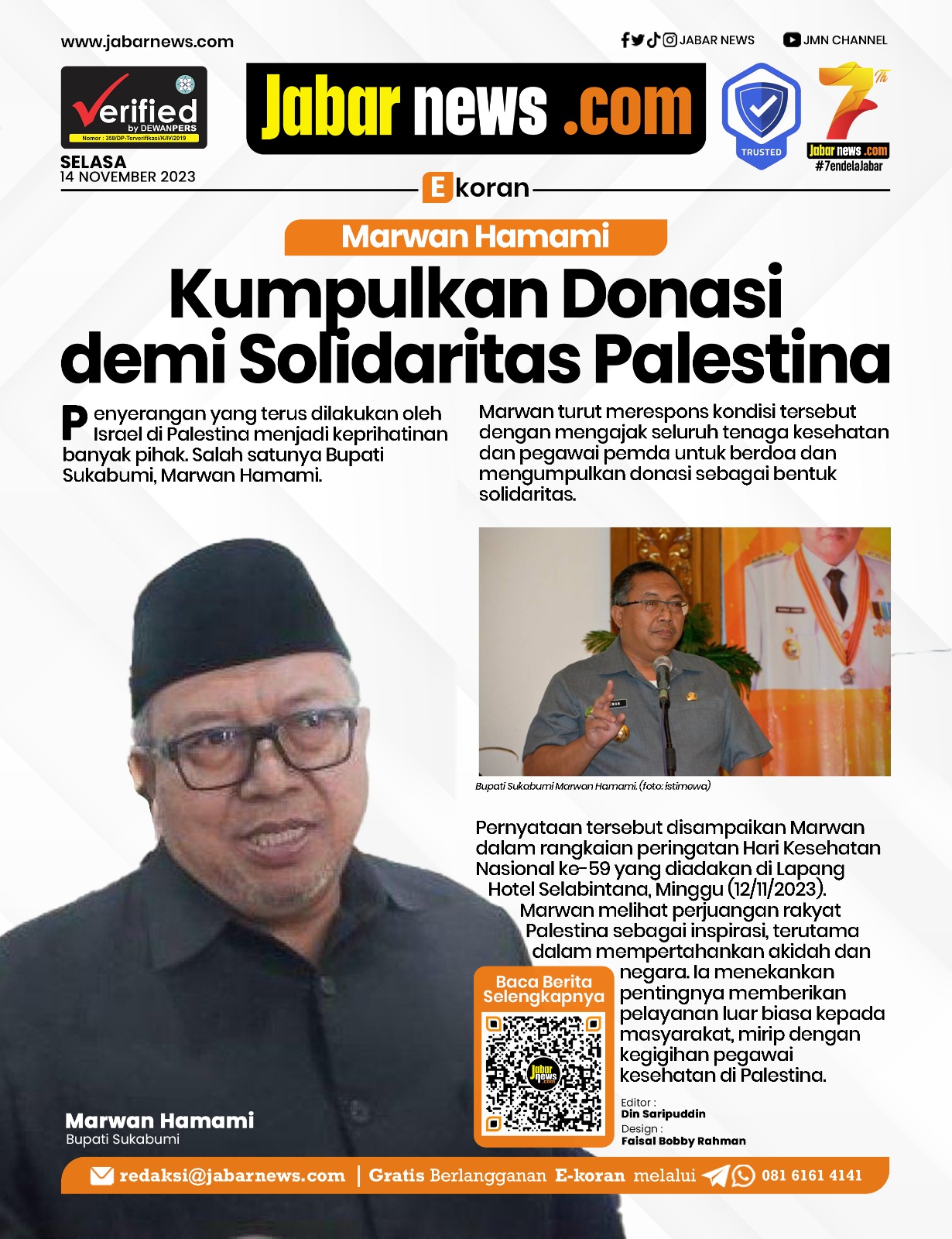 Marwan Hamami Kumpulkan Donasi Demi Solidaritas Palestina