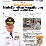 Bambang Tirtoyuliono Minta Kenaikan Harga Barang dan Jasa Ditekan