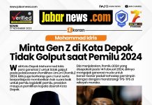 Mohammad Idris Minta Gen Z di Kota Depok Tidak Golput saat Pemilu 2024