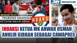 [HOAKS] Ketua MK Anwar Usman Anulir Gibran sebagai Cawapres
