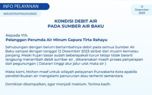 Purwakarta Mulai Hujan Tapi Air Belum Mengalir Normal, Ini Penjelasan PDAM
