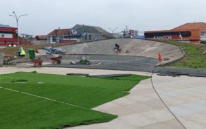 Telan Anggaran Rp17 Miliar, Akhirnya Alun-alun Karawang Ditutup, Ini Sebabnnya
